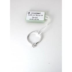 Anello Donna Elli's EL029007 Solitario In Oro Bianco Con Diamante 0,07