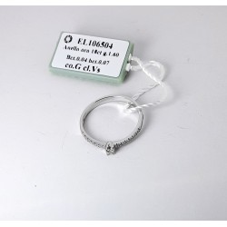 Anello Donna Elli's Nardelli EL106504 Solitario In Oro Bianco Con Diamanti
