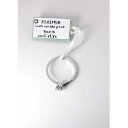 Anello Donna Elli's Nardelli EL028810 Solitario In Oro Bianco Con Diamante 0,10