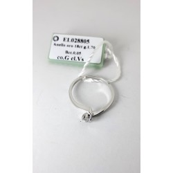 Anello Donna Elli's Nardelli EL028805 Solitario In Oro Bianco Con Diamante 0,05