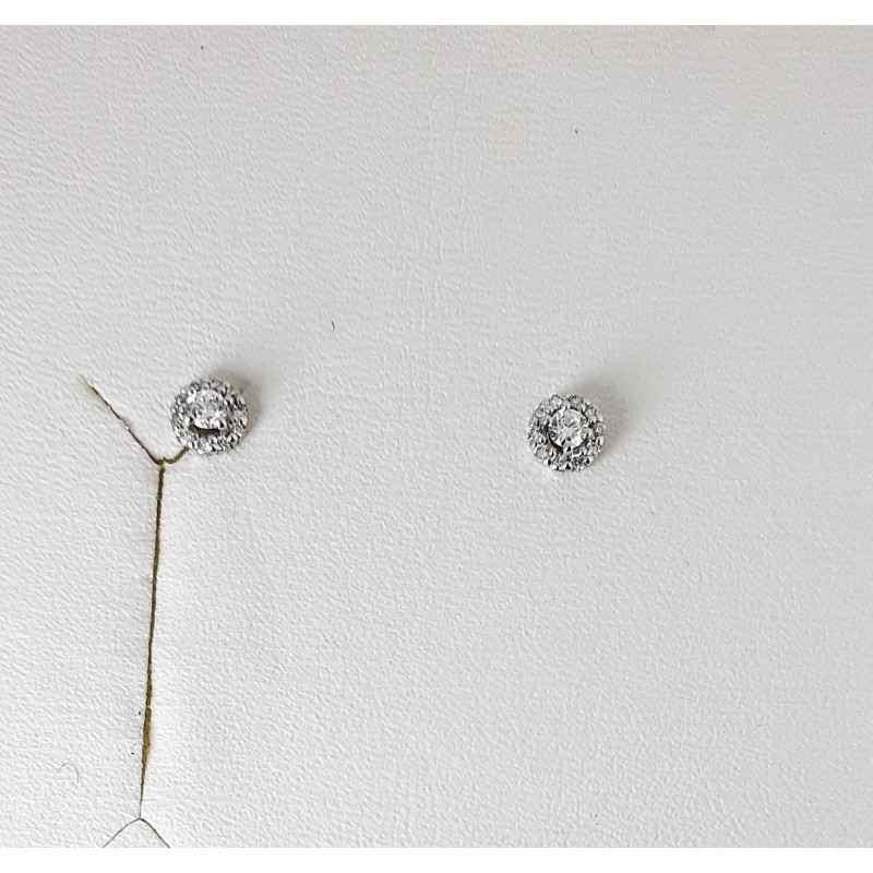 Orecchini Donna Elli's Nardelli EL105916 Punto Luce In Oro Bianco Con Diamanti