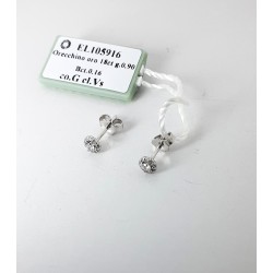 Orecchini Donna Elli's Nardelli EL105916 Punto Luce In Oro Bianco Con Diamanti
