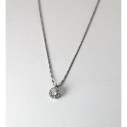 Collana Donna Elli's Nardelli EL105811 Punto Luce In Oro Bianco Con Diamanti