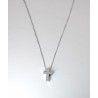 Collana Donna Elli's Nardelli EL0960 In Oro Bianchi Con Croce E Diamanti