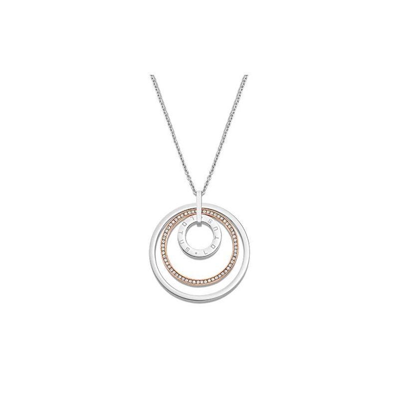 Collana Donna Lotus Style LS2090/1/2 In Acciaio Con Pendente Cerchi
