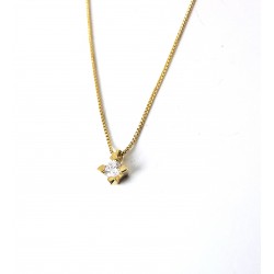 Collana Donna Elli's Nardelli EL026311G Punto Luce In Oro Giallo Con Diamante 0,11