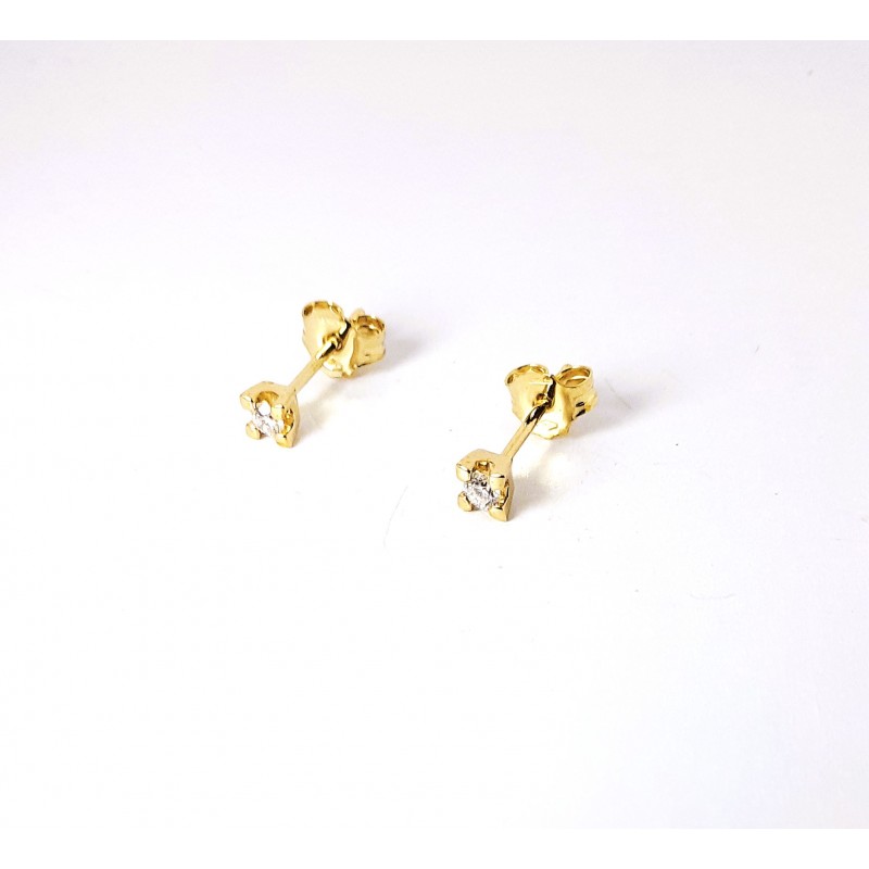 Orecchini Donna Elli's Nardelli EL026416G Punto Luce In Oro Giallo Con Diamanti 0,16