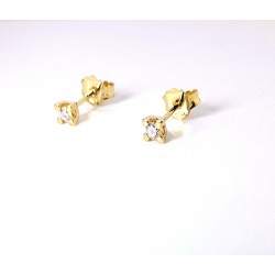 Orecchini Donna Elli's Nardelli EL026414G Punto Luce In Oro Giallo Con Diamanti 0,14
