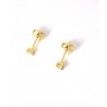 Orecchini Donna Elli's Nardelli EL026414G Punto Luce In Oro Giallo Con Diamanti 0,14