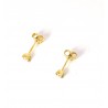 Orecchini Donna Elli's Nardelli EL026422G Punto Luce In Oro Giallo Con Diamanti 0,22