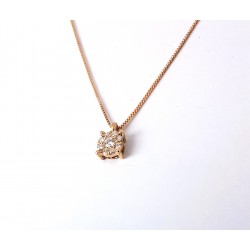 Collana Donna Elli's Nardelli PEND Punto Luce In Oro Rosa Con Diamanti