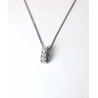 Collana Donna Elli's Nardelli EL025709 Trilogy In Oro Bianco Con Diamanti 0,09