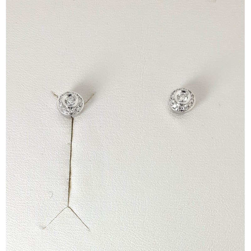 Orecchini Donna Elli's Nardelli EL0716 Punto Luce In Oro Bianco Con Diamanti