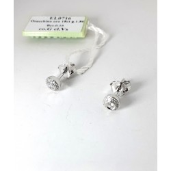 Orecchini Donna Elli's Nardelli EL0716 Punto Luce In Oro Bianco Con Diamanti