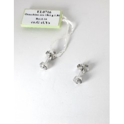 Orecchini Donna Elli's Nardelli EL0716 Punto Luce In Oro Bianco Con Diamanti
