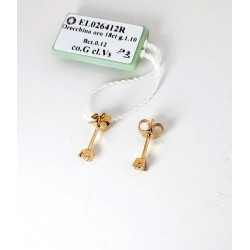 Orecchini Donna Elli's Nardelli EL026412R Punto Luce In Oro Rosa Con Diamanti 0,12