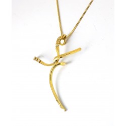 Collana Donna Elli's Nardelli EL0671G In Oro Giallo Con Croce Con Diamanti