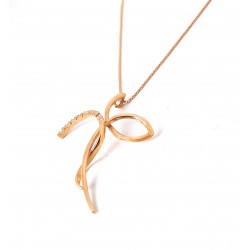Collana Donna Elli's Nardelli EL0665R IN Oro Rosa Con Croce Con Diamanti