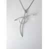 Collana Donna Elli's Nardelli EL0670 In Oro Bianco Con Croce Con Diamanti