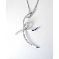 Collana Donna Elli's Nardelli EL0669 In Oro Bianco Con Croce Con Diamanti