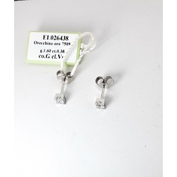 Orecchini Donna Elli's Nardelli EL026438 Punto Luce In Oro Bianco Con Diamanti 0,38