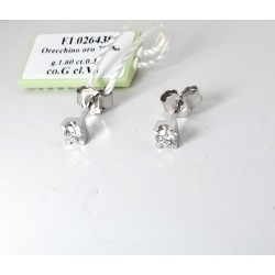 Orecchini Donna Elli's Nardelli EL026438 Punto Luce In Oro Bianco Con Diamanti 0,38
