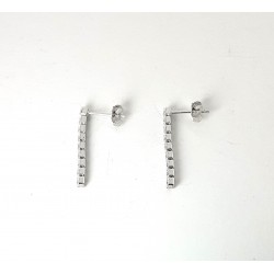 Orecchini Donna Gioja Argento CCD46 Tipo Tennis Con Zirconi