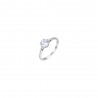 Anello Donna Solitario Luca Barra ANK588 In Acciaio Con Zircone Misura 10