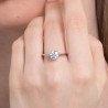 Anello Donna Solitario Luca Barra ANK588 In Acciaio Con Zircone Misura 10