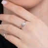 Anello Donna Solitario Luca Barra ANK585 In Acciaio Con Zircone Misura 16