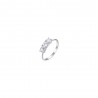 Anello Donna Trilogy Luca Barra In Acciaio Con Zirconi Misura 18