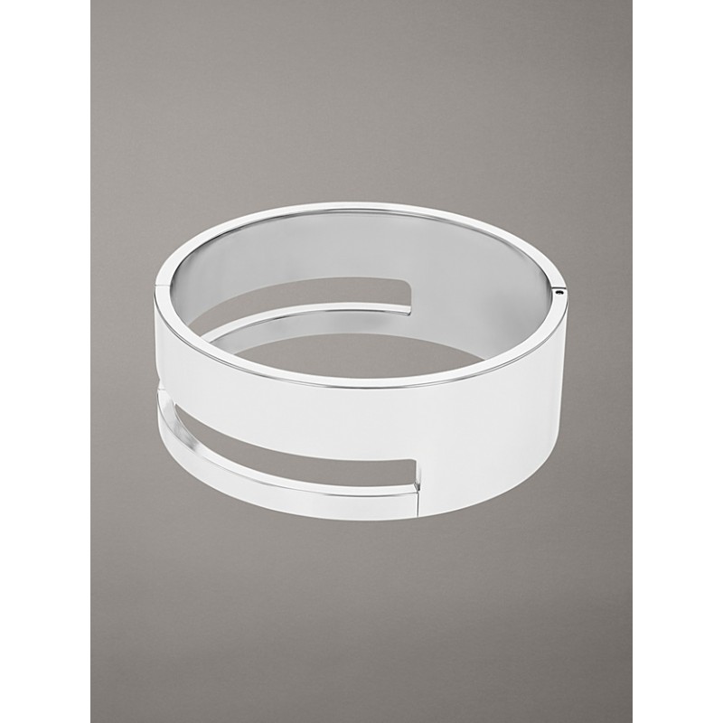 Bracciale Donna Rigido Calvin Klein 35000674 Minimalista In Acciaio A Fascia