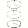 Bracciale Donna Calvin Klein Tris 35000796 In Acciaio Con Zirconi