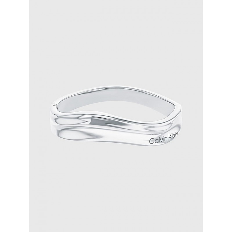 Bracciale Donna Rigido Calvin Klein 3500641 In Acciaio A Onde