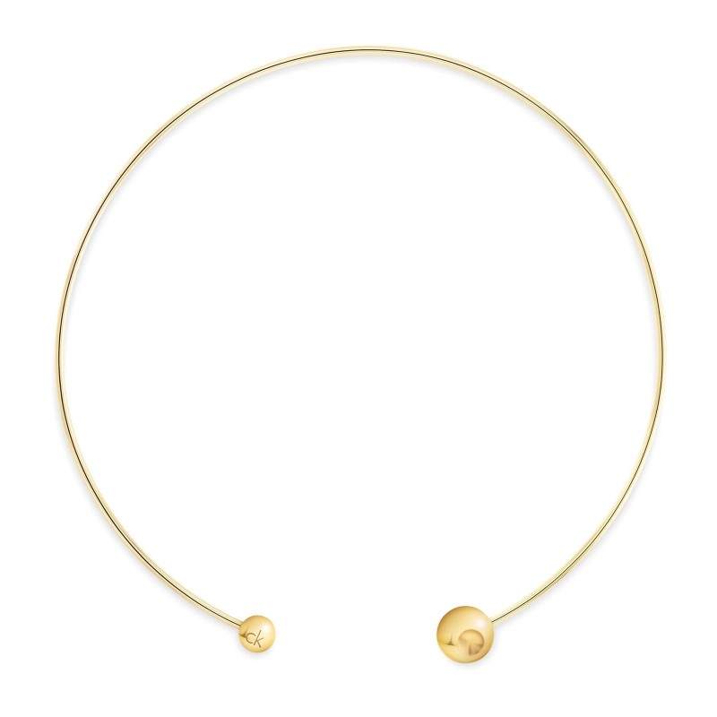 Collana Donna Calvin Klein Sculptural Bubbles 35000785 Rigida In Acciaio Dorato Con Sfere