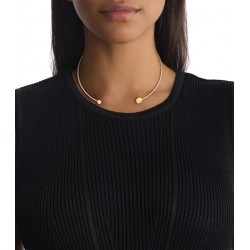 Collana Donna Calvin Klein Sculptural Bubbles 35000785 Rigida In Acciaio Dorato Con Sfere