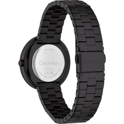 Orologio Donna Calvin Klein Twisted Bezel 25100096 In Acciaio IP Nero