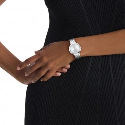 Orologio Donna Calvin Klein Twisted Bezel 25100093 Con Quadrante Grigio