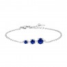 Bracciale Donna Luca Barra BK2820 In Acciaio Con Pietre Blu