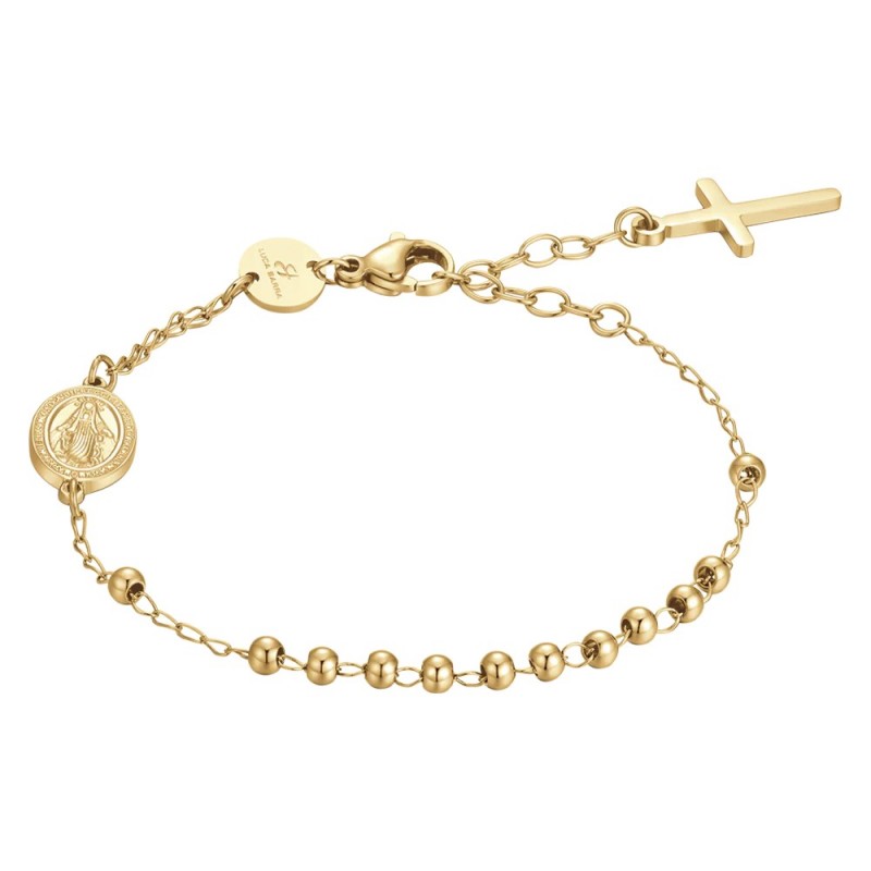Bracciale Donna Luca Barra BK2808 Del Rosario In Acciaio Dorato