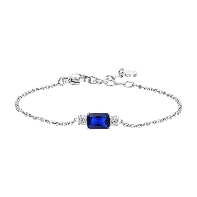Bracciale Donna Luca Barra BK2814 In Acciaio Con Pietra Blu