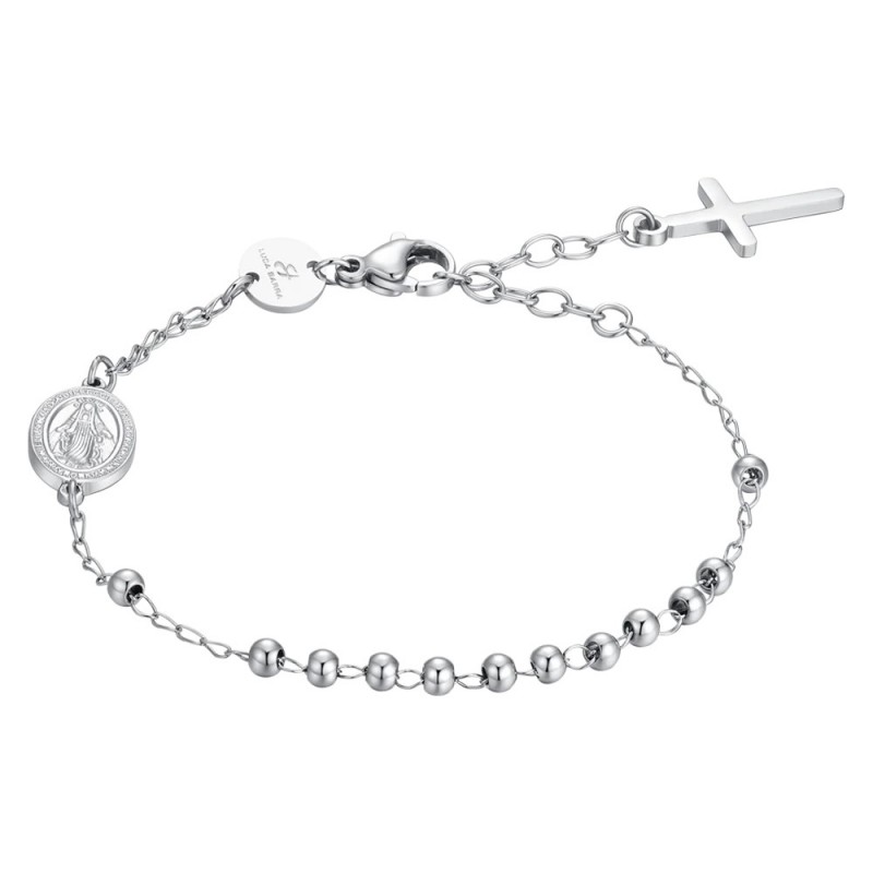 Bracciale Donna Luca Barra BK2807 In Acciaio Del Rosario