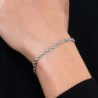 Bracciale Uomo Luca Barra BA1857 In Acciaio Tipo Corda Spessore 3,5 mm