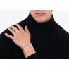 Bracciale Uomo Luca Barra BA1857 In Acciaio Tipo Corda Spessore 3,5 mm