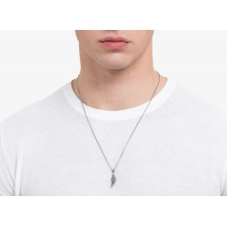 Collana Uomo Luca Barra CA536 In Acciaio Con Ala