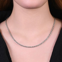 Collana Donna Luca Barra CK2115 In Acciaio Tipo Corda Spessore 2,2 mm