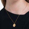 Collana Donna Luca Barra CK2145 In Acciaio Dorato Con Madonna Miracolosa