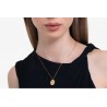 Collana Donna Luca Barra CK2145 In Acciaio Dorato Con Madonna Miracolosa
