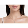 Collana Donna Luca Barra CK2164 In Acciaio Con Zirconi Verdi