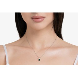 Collana Donna Luca Barra CK2159 In Acciaio Con Zircone Verde